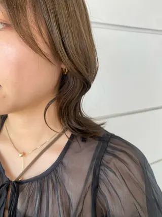 ミディアム カラー 髪質改善特化🥣🫧 天神美容室のヘアスタイル