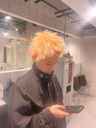 ショート カラー パーマ メンズ 🔥札幌No.1🥇 パーマ特化美容師🔥のヘアスタイル