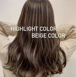 ロング カラー k-twoたき✨艶感 カラー/美髪矯正のヘアスタイル