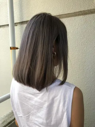 ミディアム カラー ブリーチカラー🌈 石垣翔太のヘアスタイル