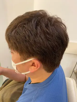 ショート カラー メンズ たけだゆめ ダブルカラーのヘアスタイル