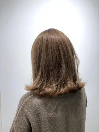ミディアム 瀧尻 涼のヘアスタイル