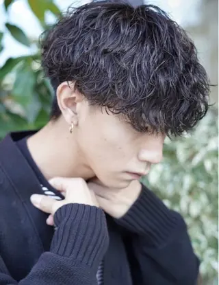 パーマ メンズ 馬場 斗生のヘアスタイル