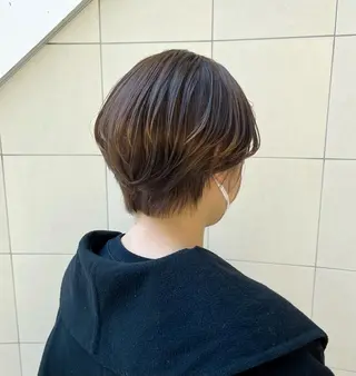 ショート 【韓国艶カラー🎀】 添田 菜摘のヘアスタイル