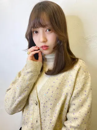 セミロング カラー 🥣 hashi 🛋️のヘアスタイル