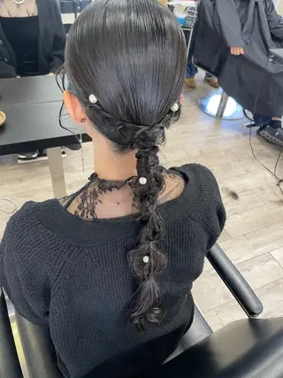 ロング ヘアアレンジ TIDEHAIR SHUKAのヘアスタイル