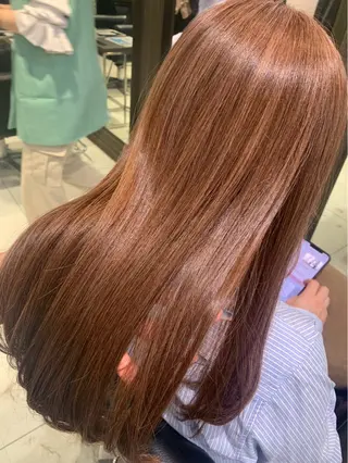 セミロング 板橋 カラーモデル ︎🪄︎︎✨/大室凜のヘアスタイル