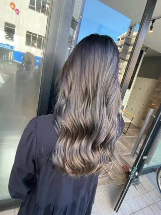 ロング カラー ヘアアレンジ Belle hair Design青野大貴のヘアスタイル