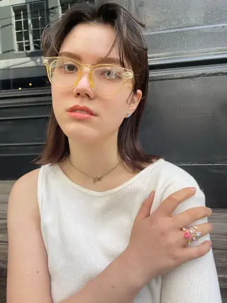 ミディアム カラー classic 新横浜所属・大人girly🛋️ 🤍yukakoのヘアスタイル