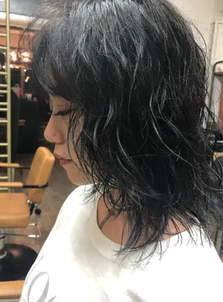 セミロング コンドウ ハヅキのヘアスタイル