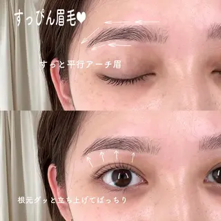 マツエク・マツパ アイブロウ 1d by SUNVALLEY所属・kuroda nene ☺︎❤︎のマツエク・マツパデザイン