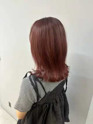 ミディアム カラー Hair atelier oz 桑野店所属・七海 優羽のヘアスタイル