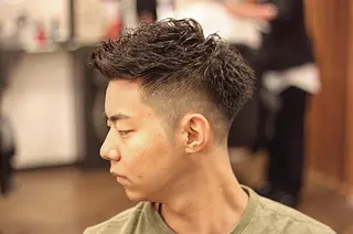 ショート パーマ メンズ 前田賢生 ご新規様はNGのヘアスタイル