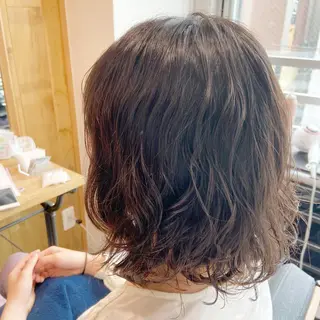 ミディアム パーマ 🌷レイヤーカット/ フルキシオリ🌷のヘアスタイル