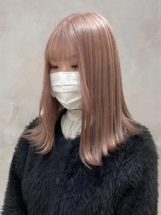 ミディアム カラー ハイトーンカラー 🩷NANAのヘアスタイル