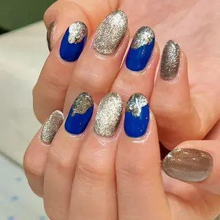 ミディアム カラー ネイル ネイルサロン リリーブランシュ所属・森 瑞紀のネイルデザイン