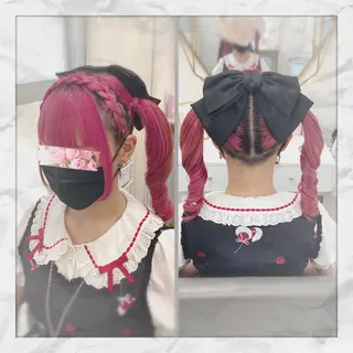 セミロング ヘアアレンジ ヘアセット/着付け 𓇼 松本 夏美𓇼のヘアスタイル