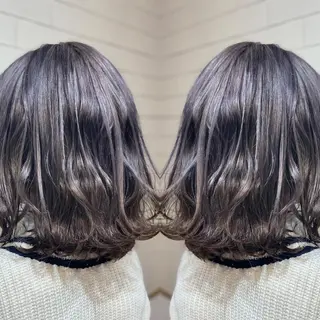 ショート カラー ヘアアレンジ 髪質改善×ハイトーン 中田啄也のヘアスタイル