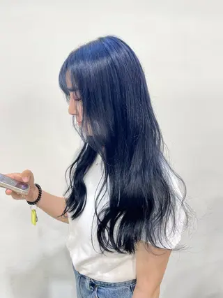 ロング ハギワラ ミナコのヘアスタイル