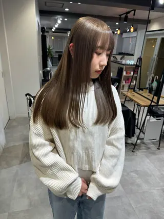 ロング AIRI🦋 韓国ヘアのヘアスタイル
