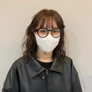 ミディアム F-card所属・shiga mariaのヘアスタイル