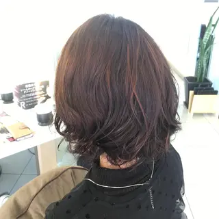 ショート カラー 髪質改善 頭身浴/ 中田のヘアスタイル