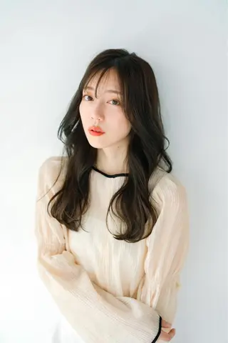 ロング カラー 似合わせバランス得意 青野さくらのヘアスタイル