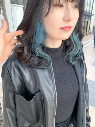 セミロング カラー ヘアアレンジ yuka .のヘアスタイル