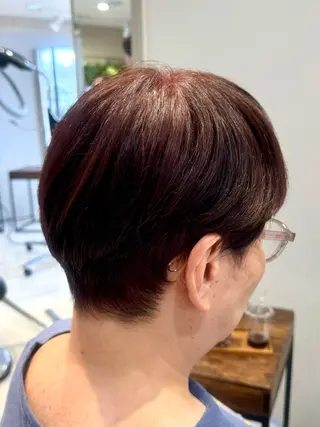 ショート カラー レイヤーカット/艶髪 /髪質改善/のマツエク・マツパデザイン