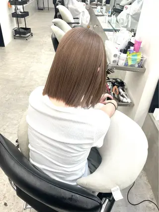 ミディアム カラー 大人可愛い/透明感 カラー🐰RINAのヘアスタイル