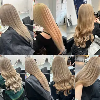 ロング カラー ヘアアレンジ alpha. カラーエクステ下妻のヘアスタイル