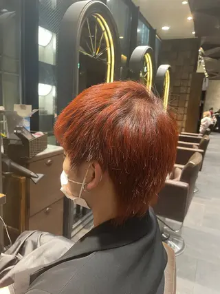 ショート ブリーチ＆縮毛矯正 🧸tomoki🧸のヘアスタイル