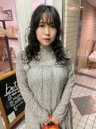 ロング パーマ YUKI/レディース パーマ/新宿三丁目のヘアスタイル
