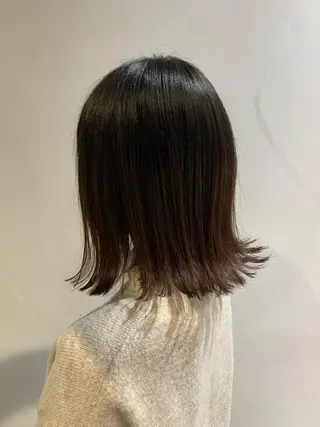 ミディアム 縮毛矯正/髪質改善/ 石橋代智のヘアスタイル