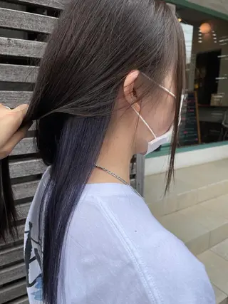 ロング カラー 髪質改善 🧶小林賢人のヘアスタイル