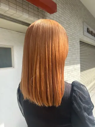セミロング 安藤 ひなたのヘアスタイル