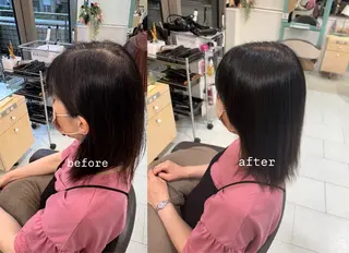 ミディアム 吉野 言奈のヘアスタイル