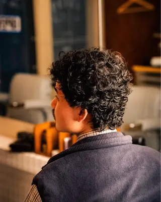 ミディアム カラー パーマ メンズ 🔗メンズサロン🔗 Kieのヘアスタイル