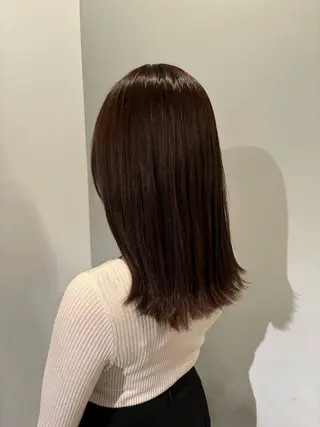 ミディアム カラー ながこ /透明感カラーのヘアスタイル
