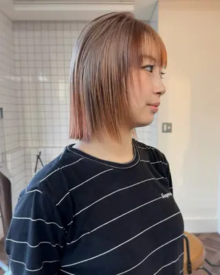 ミディアム カラー レイヤー専門家 ダブルカラー修のヘアスタイル