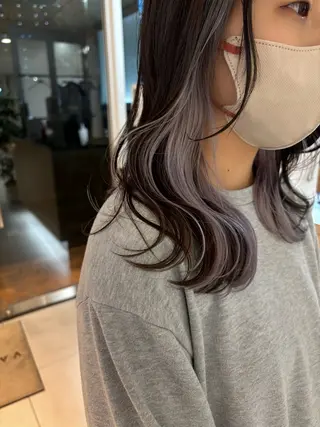 セミロング カラー 🍀透明感抜群🍀/ ハイトーンカラーのヘアスタイル