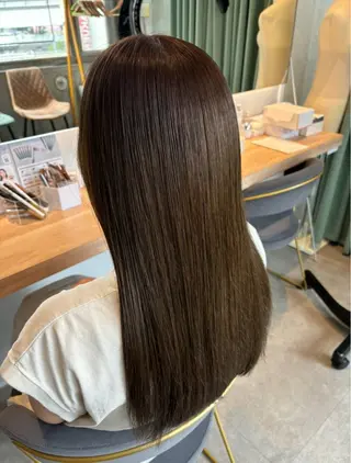 ロング カラー りあの🎀 /暖色カラー🍒のヘアスタイル