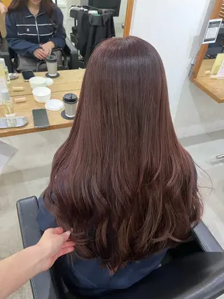 ロング カラー ✨🎨ブリーチなし 透明感カラー✨美友のヘアスタイル