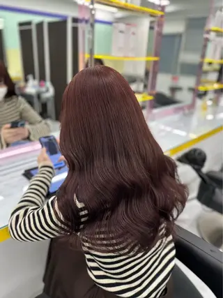 ロング カラー トレンド韓国暖色 ♡momo♡のヘアスタイル