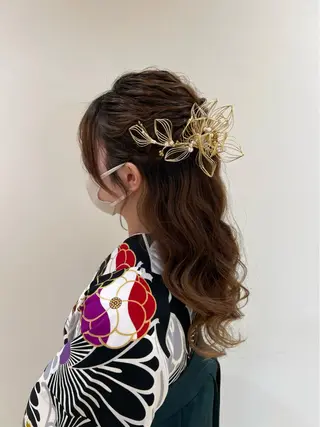 ロング ヘアアレンジ 天野 直美のヘアスタイル