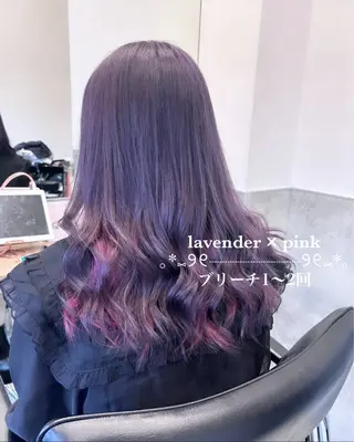 ロング カラー 💗ガーリーヘア🎀 saki💗のヘアスタイル
