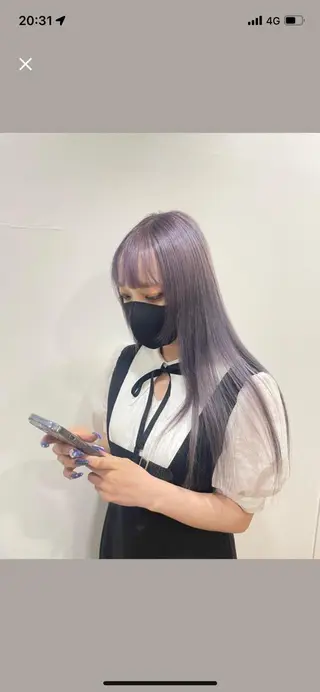 ロング カラー ツヤハイトーン/ レイヤー💫mayuのヘアスタイル