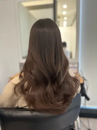 ロング カラー 人気のレイヤーカット TAROのヘアスタイル