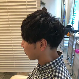 ショート カラー パーマ メンズ メンズサロン💈 吉岡陽【中野】のヘアスタイル