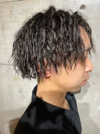 パーマ メンズ 坂本 勇将のヘアスタイル